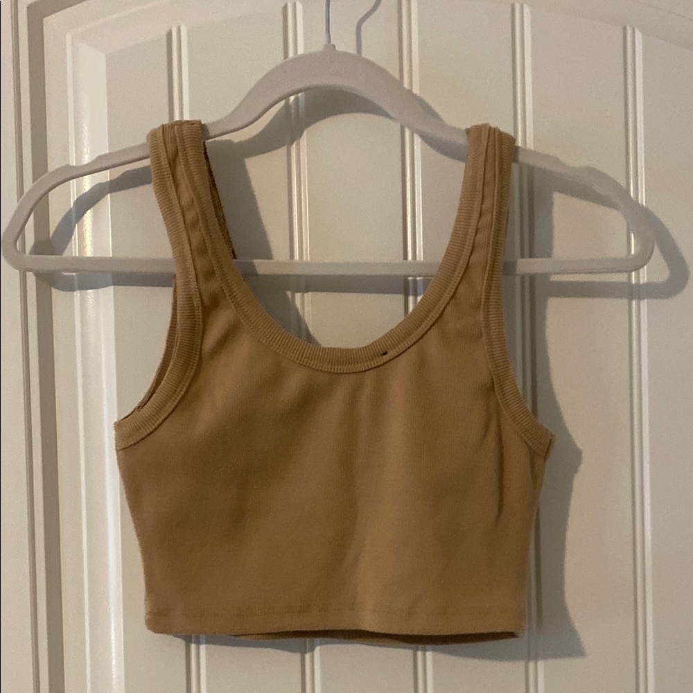 Signature8 Beige Ribbed Top - Picture 2 of 3
